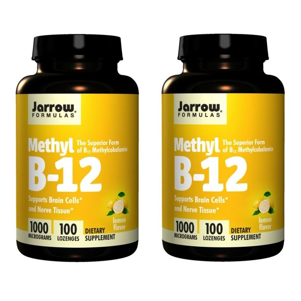 Jarrow Formulas Methyl B12, 1000 mcg, 100 Lozenges 2 Packs