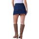 thumbnail image 3 of Faldas de mezclilla mini de línea A de cintura alta con abertura lateral para mujeres INSPIRE CHIC 2XL azul oscuro, 3 of 6