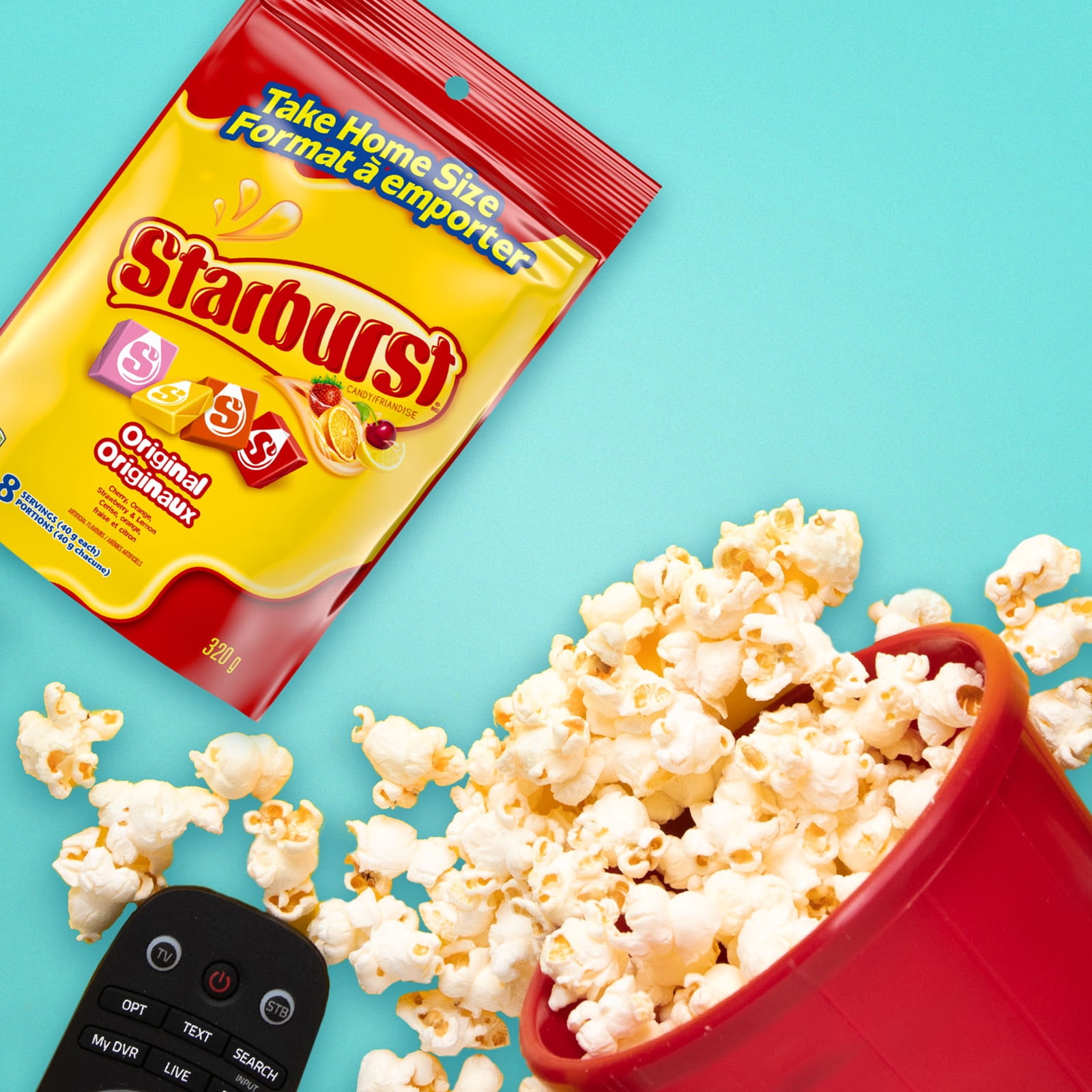 STARBURST, Original Chewy Candy, Take Home Bag, 320g, 1 Bag, 320 g