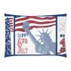 thumbnail image 1 of Funda de almohada ABPHQTO Estatua de la Libertad Con la Bandera Americana Impresión de dos lados 50x75 cm, 1 of 2