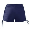 thumbnail image 7 of GEWSEY Women's Swim Shorts High Waisted Bathing Suit Bottoms Swimsuit Boy Shorts Swimwear Bikini Board Shorts Dark Blue, M, 7 of 7