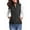Black, variant on Women'S Quilted Vest Stand Collar Zip Padded Gilet Black S