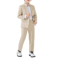 thumbnail image 5 of Coerni Boys Plaid Formal Blazer Lightweight Button-Down Suit Jacket with Flap Pockets Toddler & Teen School Sport Coats Wedding & Graduation, 5 of 7
