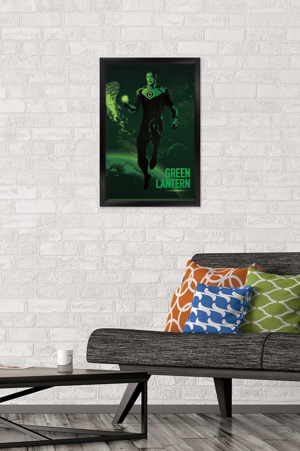 DC Comics: Dark Artistic - Green Lantern Wall Poster, 14.725" x 22.375" Framed