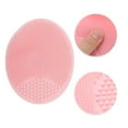 thumbnail image 3 of Unique Bargains 1 Pc Portable Silicone Facial Cleansing Brush Oval 3.94"x3.15"x1.3" Pink, 3 of 7