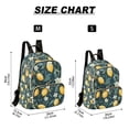 thumbnail image 2 of FORMRS Mini Backpack Purse for Women Quilted Travel Daypack Casual Shoulder Bag, Blue Floral Lemons, 2 of 7