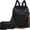 Black, variant on Sunyuer PU Leather Backpack Purse for Women, Fashion Ladies Backpack Purse, Convertible Shoulder Bags Handbag, Suitable for Shopping, Traveling, Work for Women