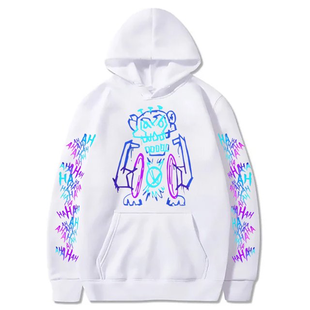Arcane Jinx Hoodies Hot Anime Monkey Graffiti Sweatshirt