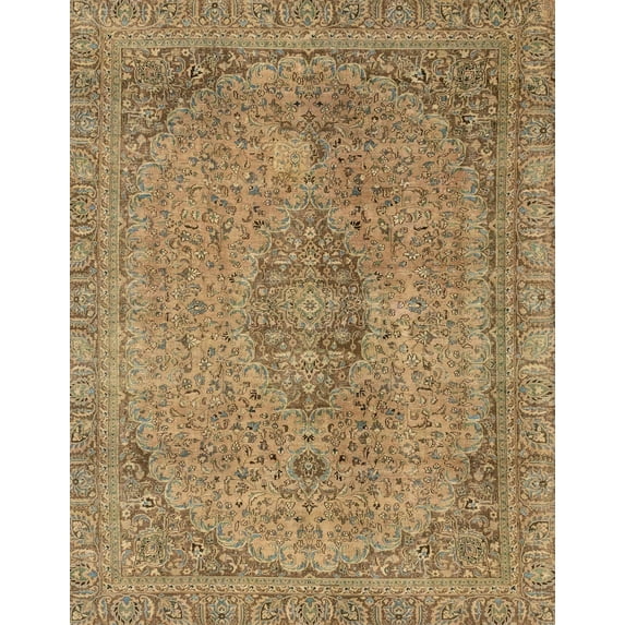 Ahgly Company Machine Washable Indoor Rectangle Abstract Light Brown Area Rugs, 2' x 3'