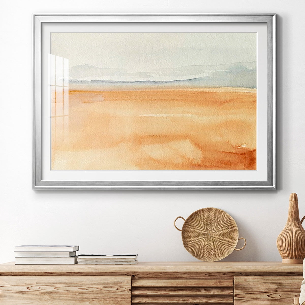 Ash Blue Horizon I Premium Framed Print - Ready to Hang