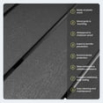 thumbnail image 2 of Crestlive Products 95" Patio Outdoor Dining Table for 8-10, Sturdy Aluminum Frame Wood-Grain Top with Umbrella Hole, Black, 2 of 10