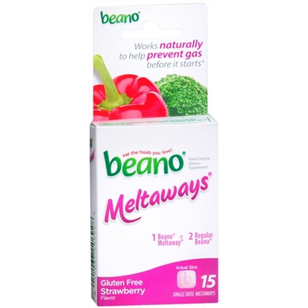 Beano Meltaways Strawberry 15 ea (Pack of 3)