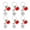6-piece set, variant on Grateful Teacher Keychain Teacher Gift Keychain Thanksgiving and Christmas Backpack Decorations