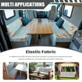 thumbnail image 3 of FOR U DESIGNS Starfish Seashell Wood Pattern 2 Pcs RV Dinette Cushion Covers Breathable RV Couch Cover Elastic Loveseat Sofa Chair Cover Furniture Protector for RV Camper Car Bench, 3 of 7