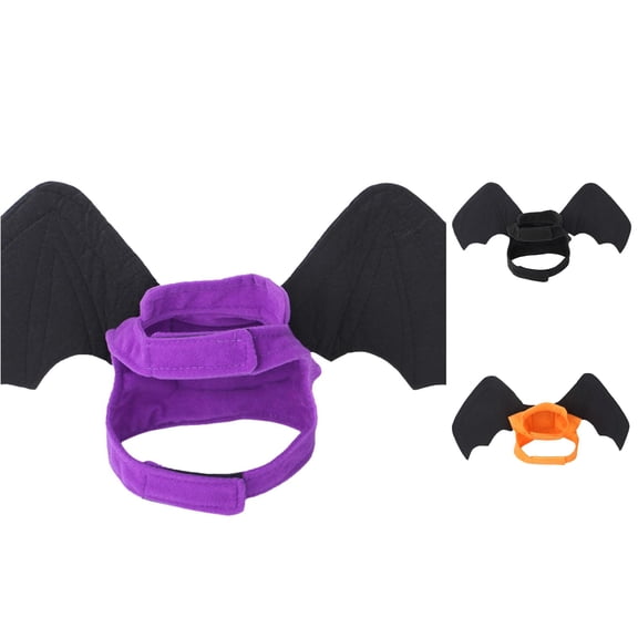 Bat Wing Pet Costume Halloween Cat Dog Cosplay Clothes Creative Funny Outfit for Party Role Play and Spooky Dress Up Events