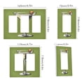 thumbnail image 2 of Yayeee Rocker Switch Wall Plate 3-Gang 6.5"x4.6" Home Decorative Outlet Cover, Light Black Martini, 2 of 6