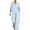 Sky Blue 02, variant on Karymi Two Piece Sets for Women Polka Dot 2 Piece Set, V Neck Three Quarter Sleeve Loose Top & Wide Leg Long Pants with Side Pocket, Casual Matching Co-ord Womens Tops