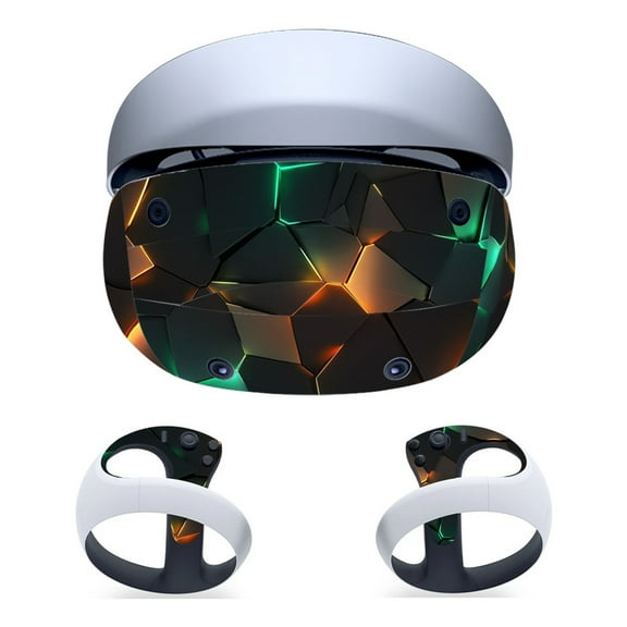 HEVIRGO VR Glasses Sticker Unique Clear Pattern Anti-scratch Protective Easy To Install VR Headset Classes Sticker for PS VR2