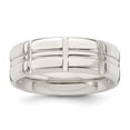 thumbnail image 5 of 925 Sterling Silver 7mm Polished Fancy Band Ring Size 12.5, 5 of 7