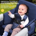thumbnail image 3 of Cochecito Carrito MOMFANN Plegable Doble para Niños Azul, 3 of 8