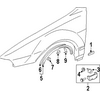 Genuine OE Mitsubishi Lower Molding - AW392670
