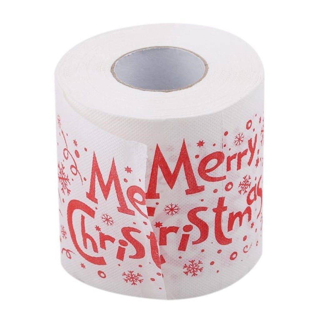 Giyblacko Dish Towels Microfiber Cleaning Cloths Christmas pattern color toilet paper Santa Christmas tree printed tissue
