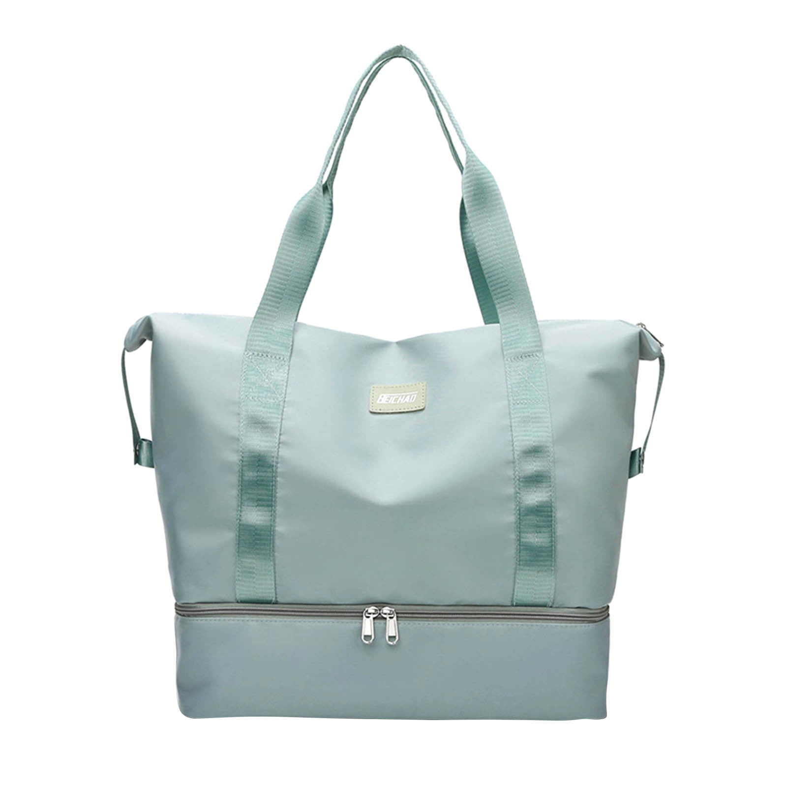 Cadorn Nylon Travel Tote Bag Women's Lightweight Gym Handbag with Large Capacity, Maternity Organizer Fits on Luggage for Travel, Gym, and Daily Use