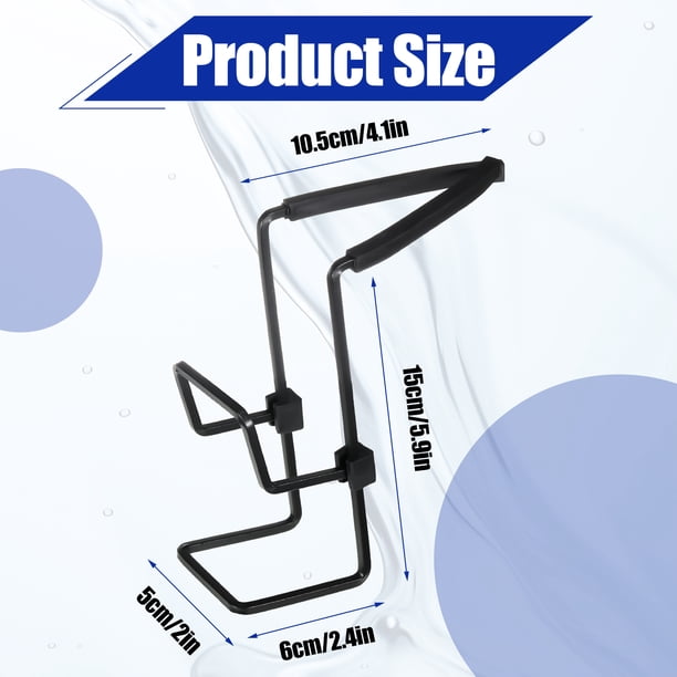 Kearding Soporte de esponja de Metal multifuncional para cocina, organizador para fregadero colgante versátil, fácil acceso Negro