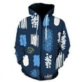 thumbnail image 1 of Sudadera con capucha y estampado de grafiti en 3D para hombre y mujer, informal, de manga larga, con cremallera, unisex, 1 of 6