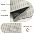 thumbnail image 3 of Sage Green Striped Bathroom Rug Washable 2x3 Entryway Rug Non Slip Modern Boho Vertical Stripes Beige Front Door Mat Low Pile Indoor Doormat Throw Floor Carpet for Kitchen Bedroom Entrance, 3 of 9