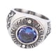 thumbnail image 1 of Hombre  Letra Grabada Hipoalergénico Ajuste Universal Talla 7 Hombre Piedra Sello Azul Redondo Moda para Niños para Fiesta ANGGREK Otros, 1 of 8