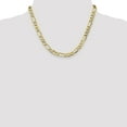 thumbnail image 2 of Leslie's Real 10kt Yellow Gold 7.3mm Semi-Solid Figaro Chain; 18 inch; Lobster Clasp; for Adults and Teens; for Women and Men, 2 of 5
