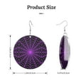 thumbnail image 2 of Halloween Spider Web Round Dangle Earrings For Women Acrylic Charms Drop Dangling Jewelry, 2 of 7
