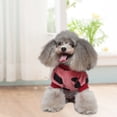 thumbnail image 4 of Camisa de pijama de lana para perro pequeño y gato, lindo pijama de una pieza para mascota, mono de pie para cachorro, ropa de suéter cálida, S-XLS, 4 of 5