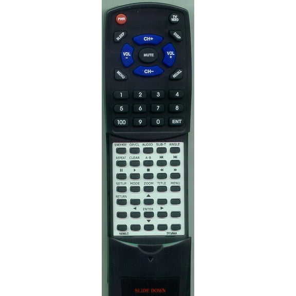 Replacement Remote for EMERSON N9068UD, RTN9068UD, EWD7002