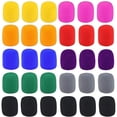 thumbnail image 1 of 90 Pack Thick Handheld Stage Microphone Windscreen Foam Cover Karaoke DJ (12 Color),90 x Microphone Cover(Random Color),Random colors, 1 of 8