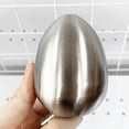 thumbnail image 5 of 2PCS Stainless Steel Egg Shaped Spice Containers With Three Holes For Seasoning, 5 of 8