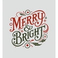thumbnail image 2 of Merry & Bright Text
 Women's Vivid White Crew Neck Short Sleeve Crop Tee-Medium, 2 of 6