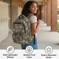 thumbnail image 6 of KEIAHUAN Deer Camo Backpack for Kids, Roomy Interior Holds Textbooks Notebooks and Folders, 17 Inch Large Capacity Student Backpack Fits 14 Inch Laptop, Holiday Present for Boys Girls Students, 6 of 7