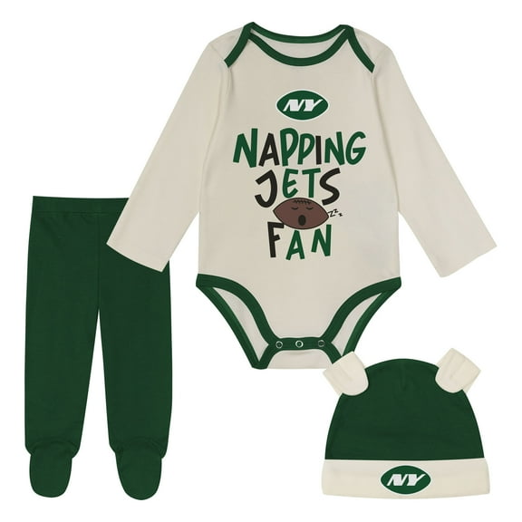 Infant-Outerstuff  Green New York Jets Little Champ Three-Piece Set