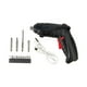 thumbnail image 2 of Juego de Destornilladores Recargables de 3,6 V con 15 Accesorios, Mango de 2 Posiciones con Led, 2 of 7