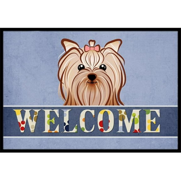 Carolines Treasures  Yorkie Yorkishire Terrier Welcome Indoor & Outdoor Mat, 24 x 36 in.
