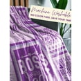 thumbnail image 5 of Boss Lady Gifts from Employees, Bed Flannel Plush Throw Blankets (50"x 65") Office Gift Idea for Women on Boss Day, Christmas, Birthday, Appreciation, Retirement, Queen of Chaos-Purple, 5 of 5