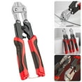 thumbnail image 2 of Precisions Bolt Cutter Metal Shear Tool Industrial Carbon Steel Blade Ergonomic Handle For Workshop Outdoor Job, 2 of 9