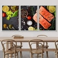 thumbnail image 3 of wall26 Framed Canvas Print Wall Art Raw Salmon, Spices, Lemons &amp; Peppers Food Culinary Photography Realism Decorative Natural Colorful Vibrant Diet for Living Room, Bedroom, Office - 24"x36&, 3 of 5