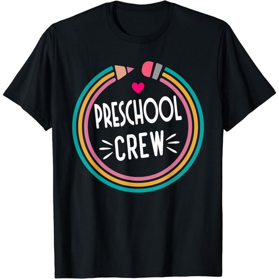 Preschool Crew - Happy First Day of School Teacher T-Shirt