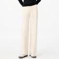 thumbnail image 2 of Micaxili Women's High Waisted Wide Leg Pants Casual Drawstring Elastic Waist with Pockets(White-S), 2 of 6