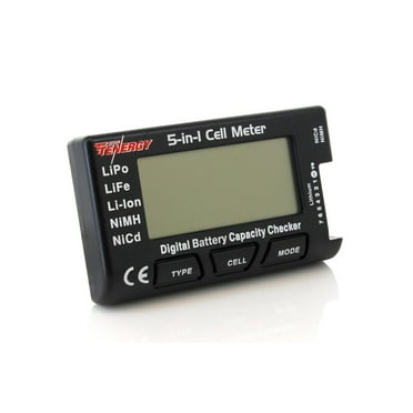 Tenergy 5-in-1 Intelligent Cell Meter (Capacity Checker, Battery Balancer, Battery Discharger, Internal
