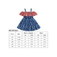 thumbnail image 4 of Biekopu Independence Day Toddler Girls,Summer Casual Sling Sleeveless Off Shoulder Stars Striped Dress, 4 of 9