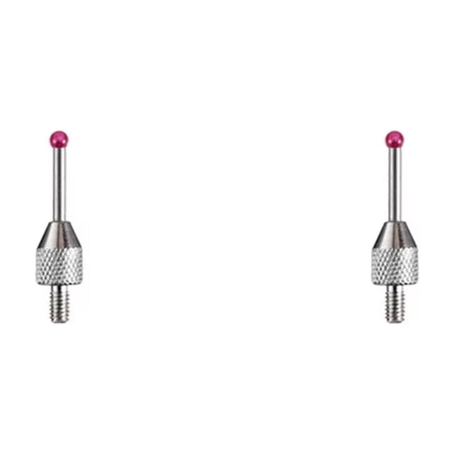 2X Puntas de Medición de Sonda CNC M2.5 Punta de Aguja de 2 mm Eje de Porcelana Calibrador de CNC Sonda de Medición Máquinas CMM B